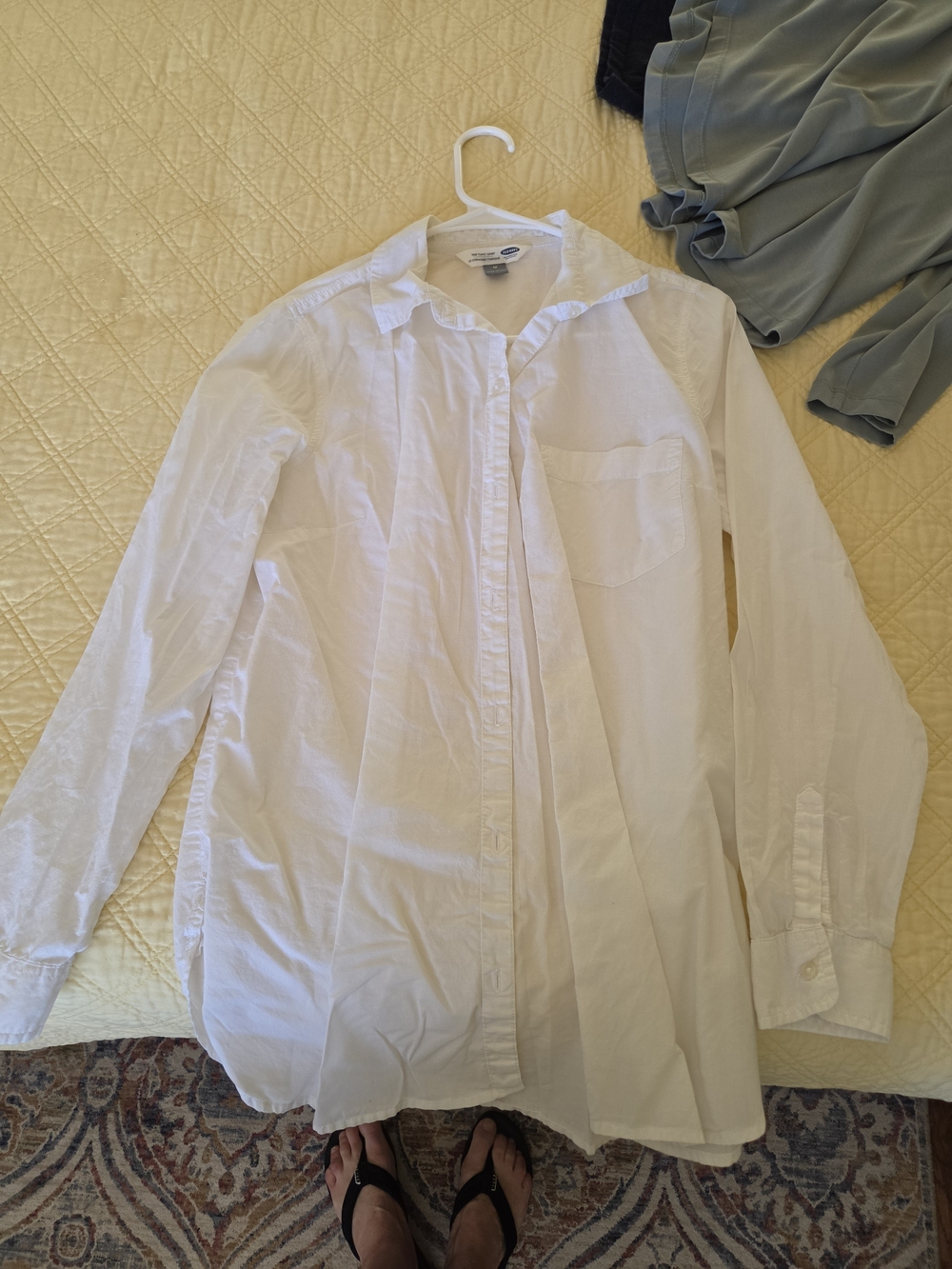 Classic White Men's Button-Down Shirt Jacket